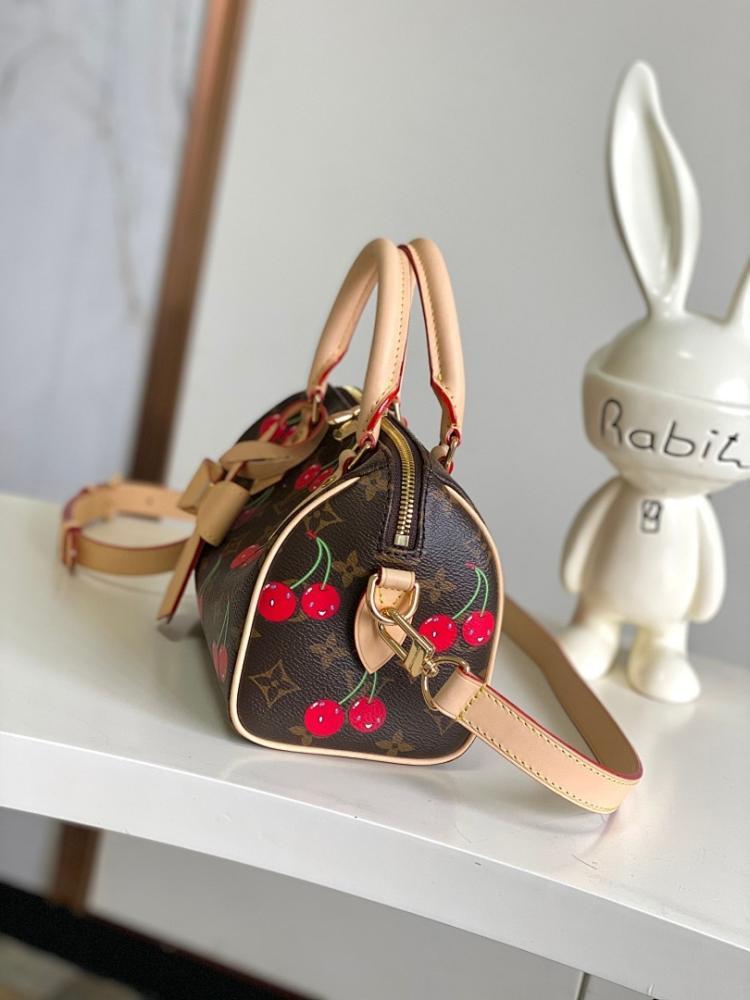 Speedy Bandouliere Monogram Leather Shoulder Bag 20.5x13.5x12cm