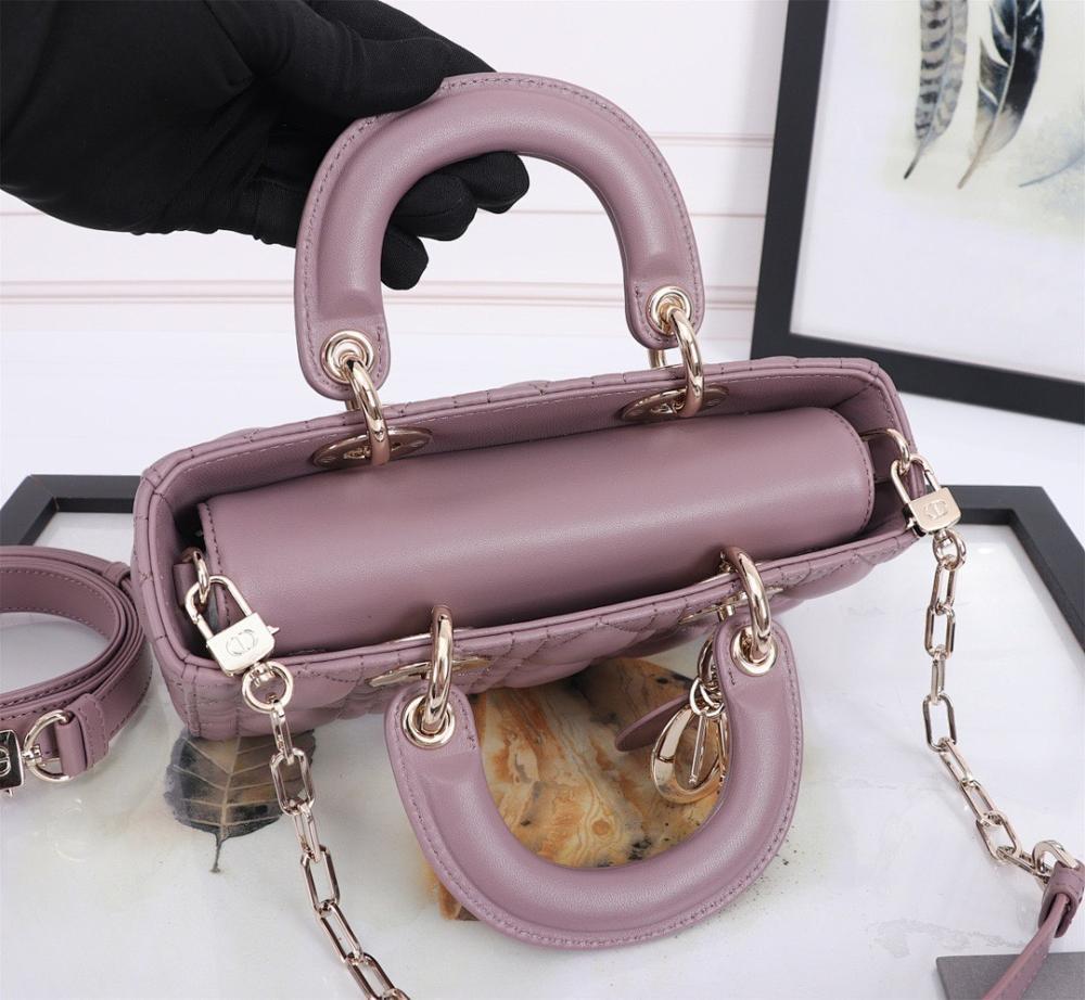 Modern Pink Lambskin Crossbody Bag