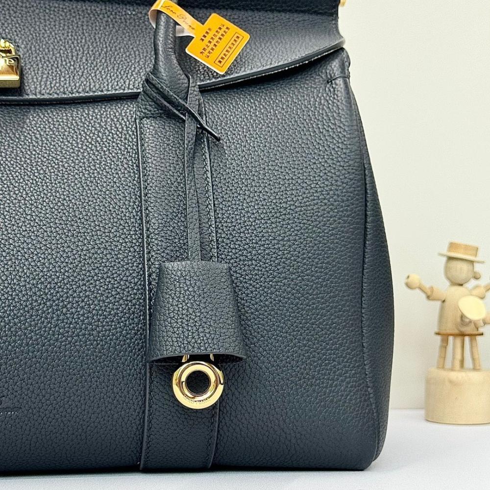 Classic Modern Calfskin Top Handle Bag 33x23x18cm