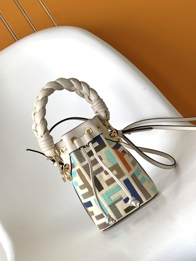 Embroidered Bucket Bag Style 1300323544