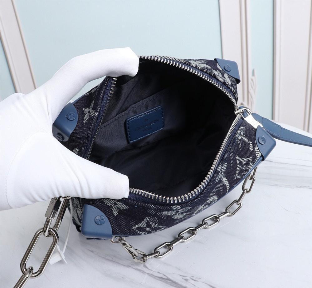 Elegant Refined Canvas Shoulder Bag 18.5x13x8cm