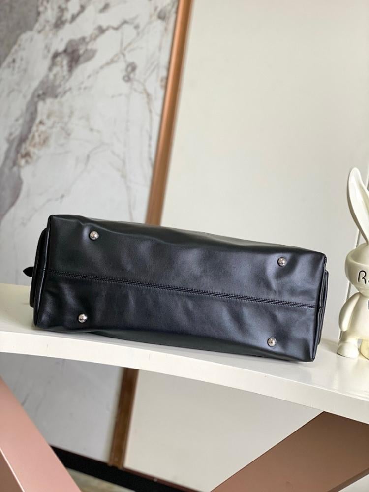 Stylish Monogram Calfskin Shoulder Bag 45x29x20cm