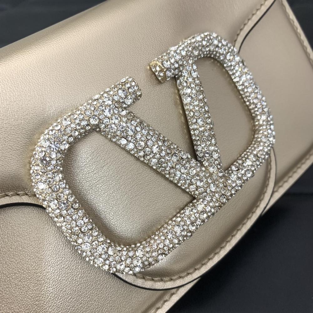 Crystal-Embellished Calfskin Wallet Style 406996679