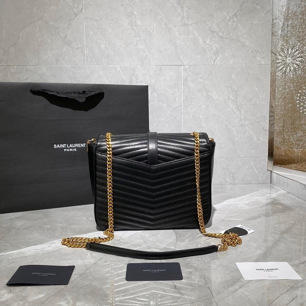 Modern Refined Embroidered Lambskin Crossbody Bag 24x19x7cm