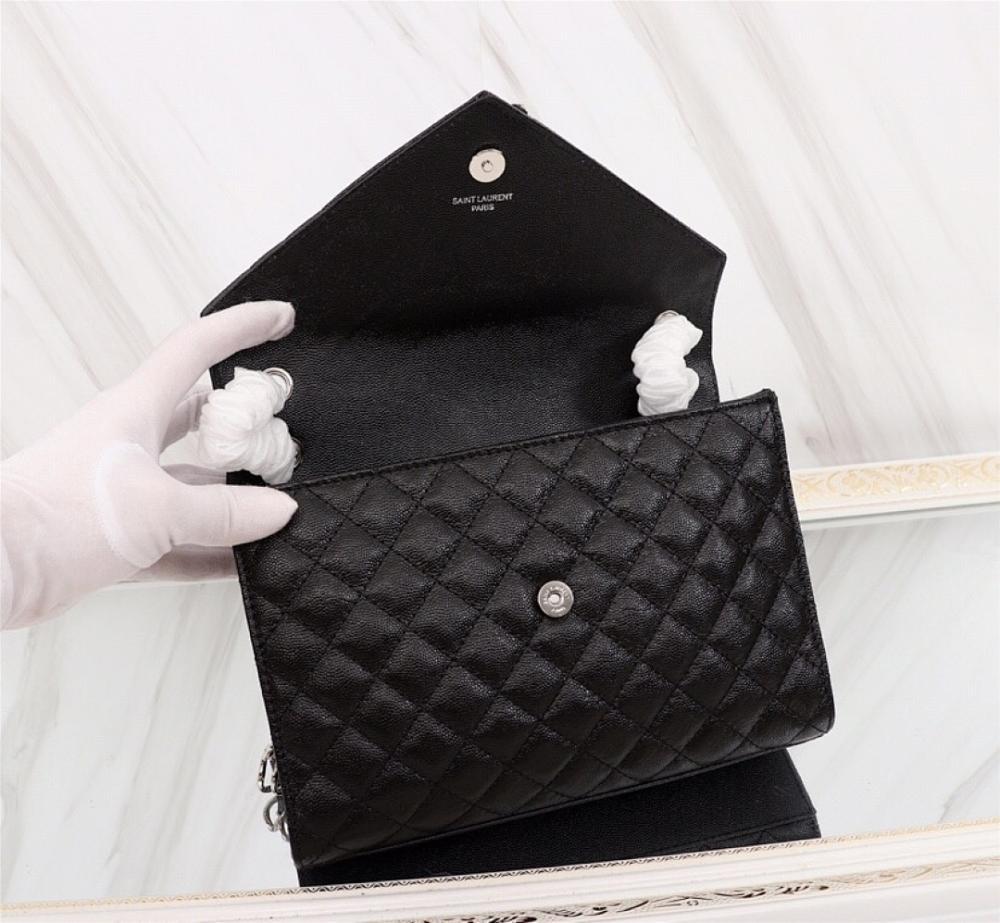 Stylish Refined Leather Top Handle Bag 24x17.5x6cm