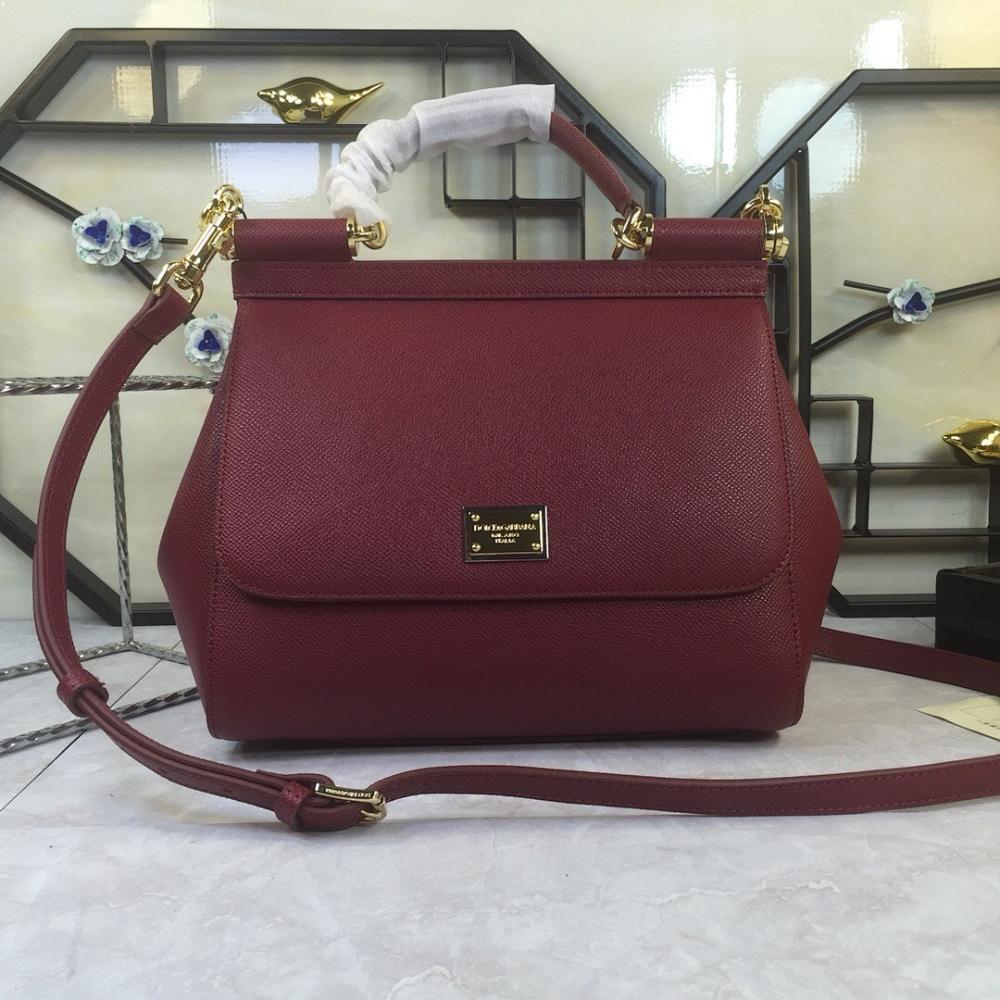 Luxury Premium Leather Shoulder Bag 24x19x13cm