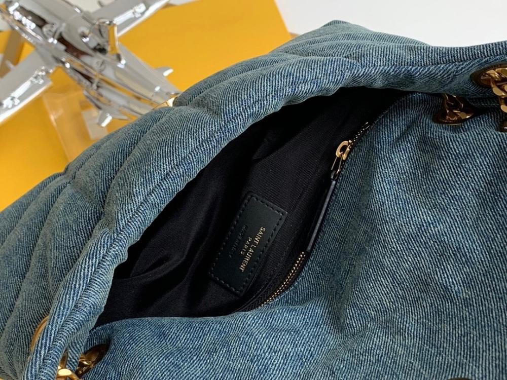 Classic Blue Top Handle Bag
