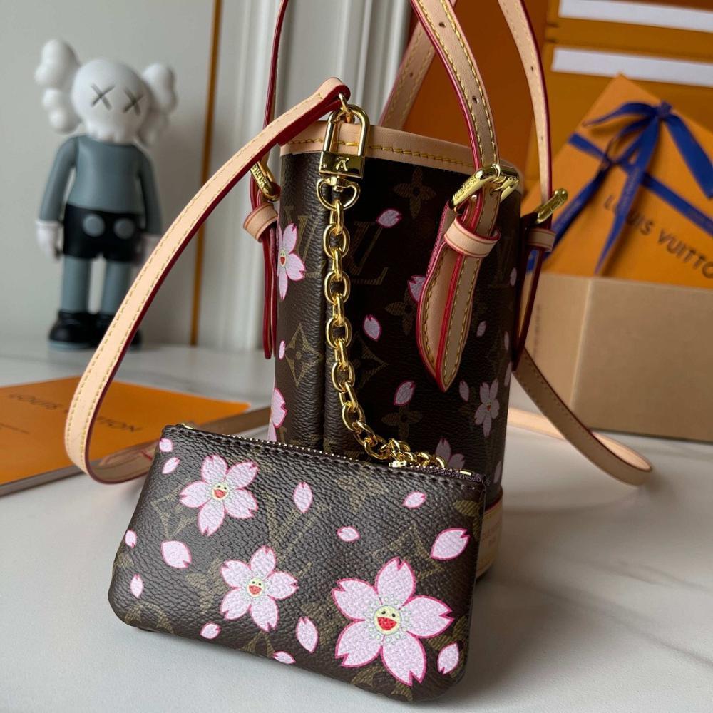 Stylish Monogram Leather Shoulder Bag 13x17x9cm