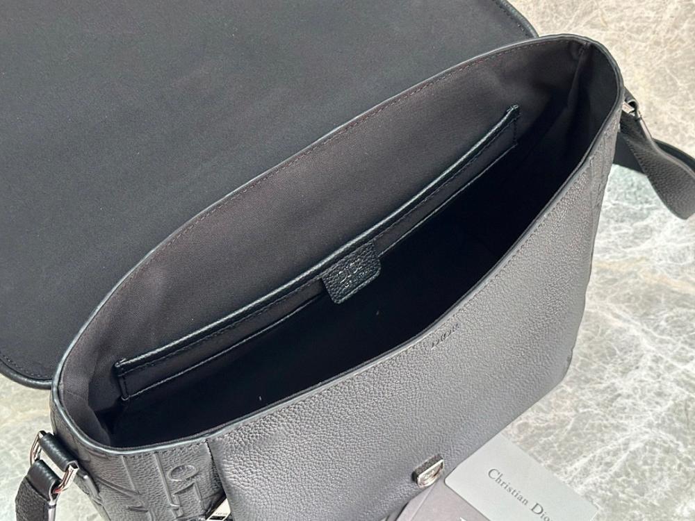 Classic Black Calfskin Crossbody Bag