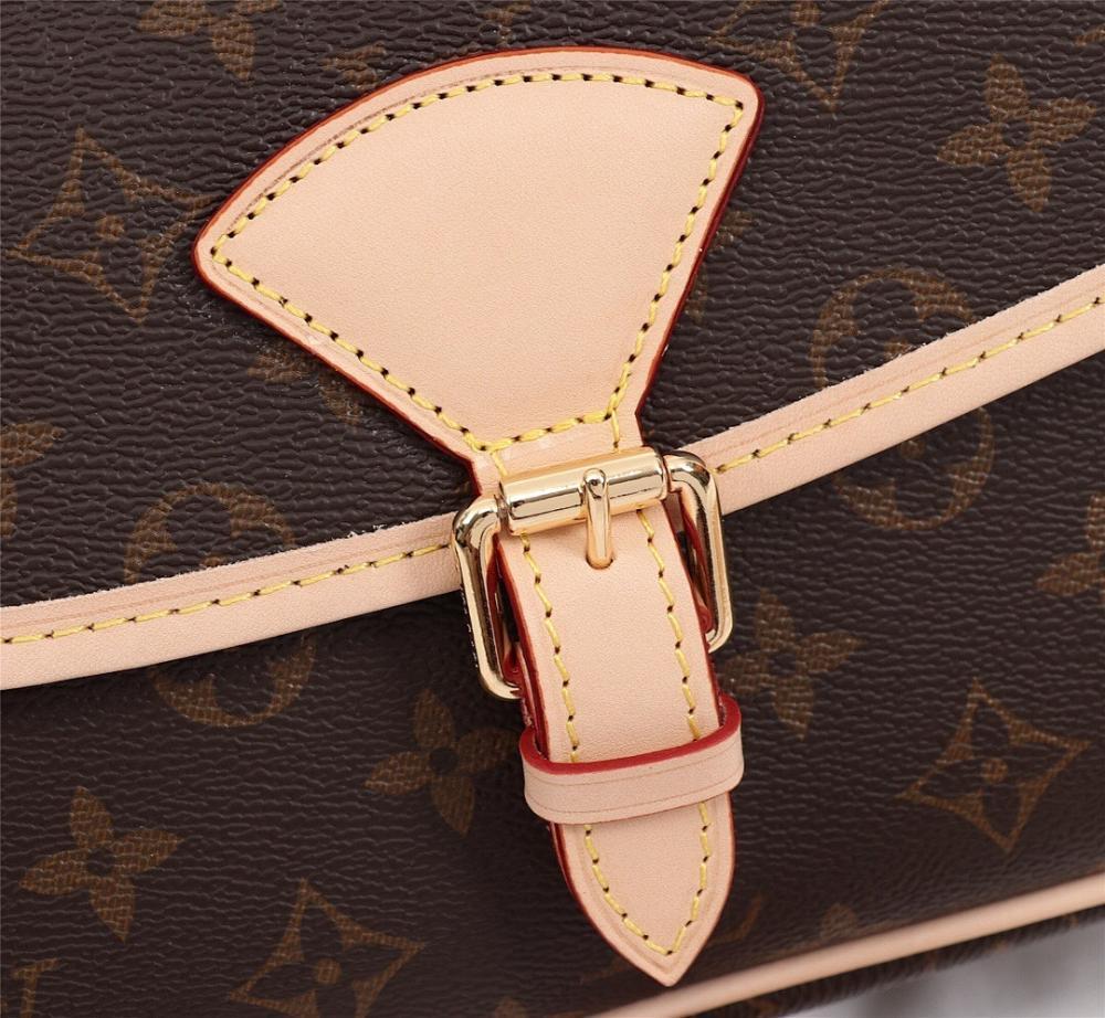 Luxury Refined Leather Shoulder Bag 27x17x9cm
