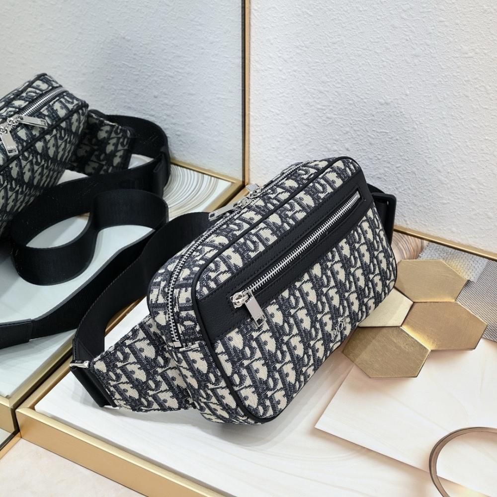 Classic Elegant Black Printed Calfskin Shoulder Bag Black/Beige 24x14x5cm