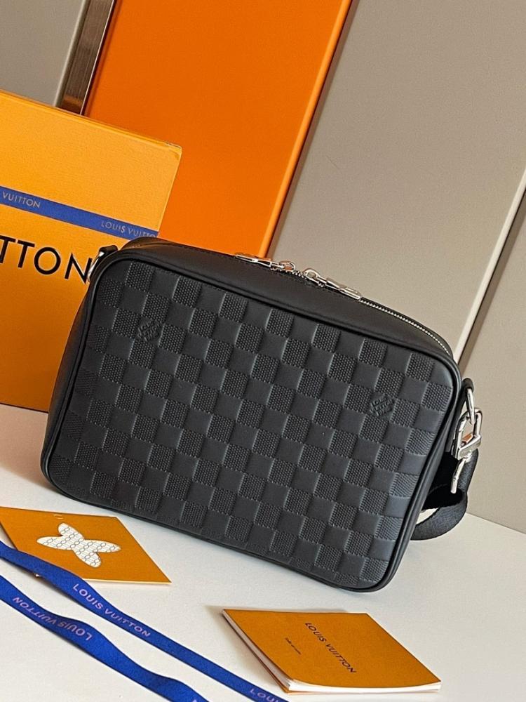 Luxury Refined Leather Crossbody Bag 27x18x7cm
