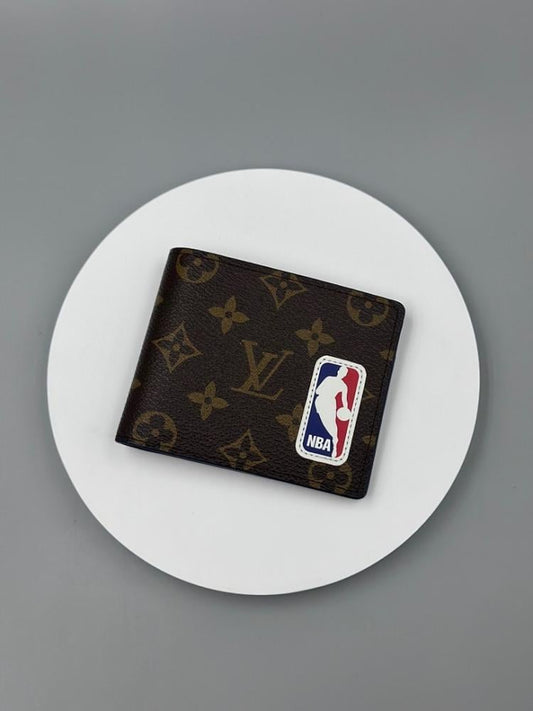 Luxury Monogram Leather Wallet 11.5x9x1.5cm