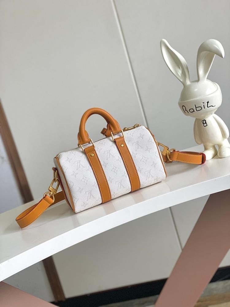 Modern Luxury Monogram Leather Shoulder Bag 25x15x11cm