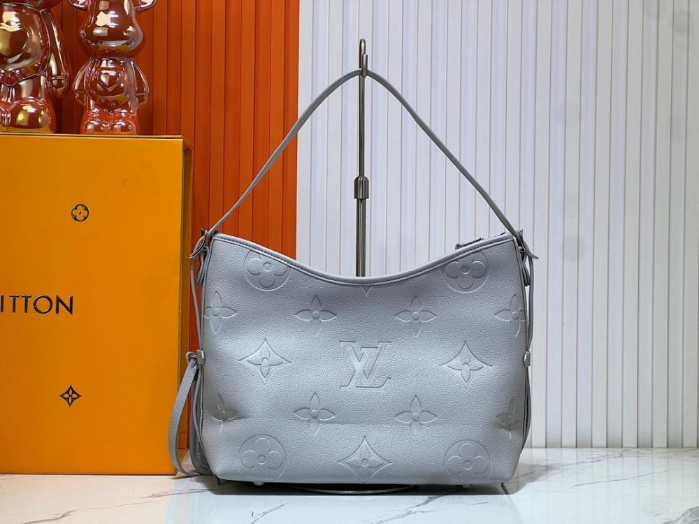 Elegant Refined Monogram Leather Top Handle Bag 29x24x12cm