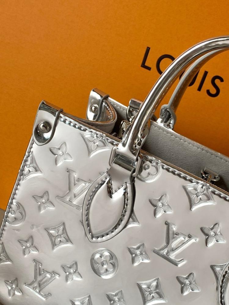 OnTheGo Silver Monogram Tote Bag Style 514107113