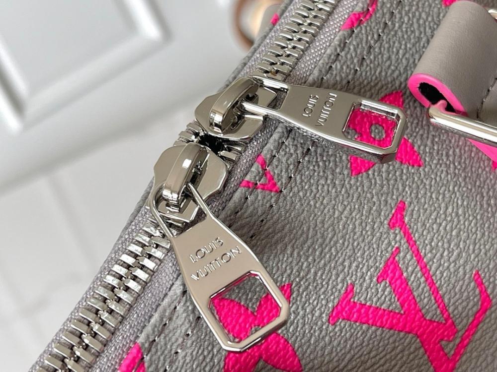 Keepall Monogram Leather Travel Bag 34x21x16cm