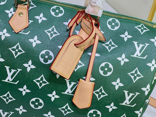 Luxury Printed Leather Top Handle Bag