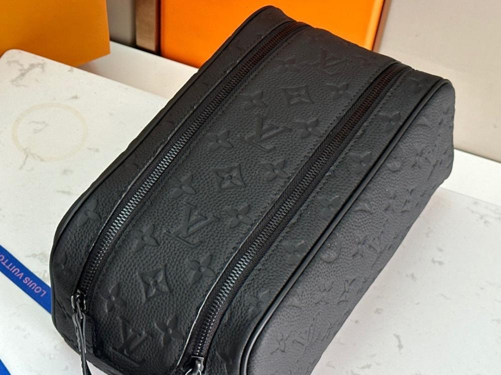 Elegant Monogram Leather Travel Bag