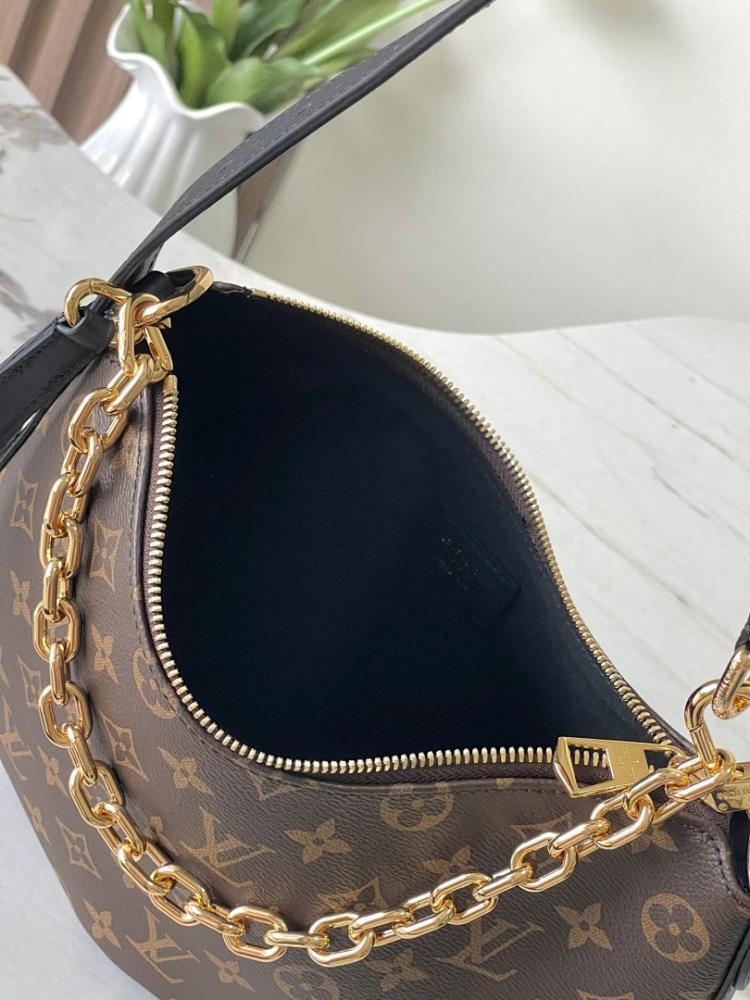 Classic Luxury Monogram Leather Shoulder Bag 28.5x19x5cm