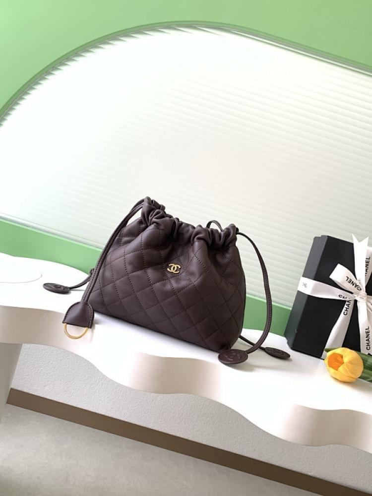 Leather Bucket Bag Style 360715130