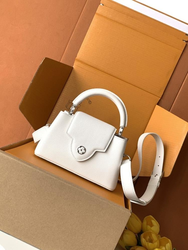 Leather Top Handle Bag Style 627118170