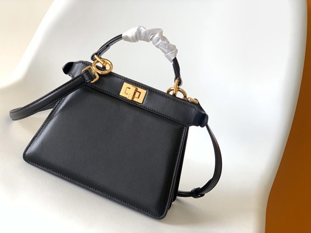 Leather Top Handle Bag Style 615257845