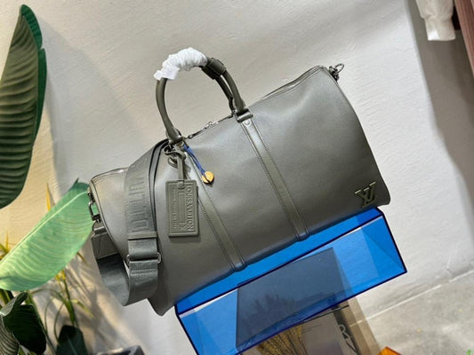 Alma Leather Travel Bag 50x29x23cm