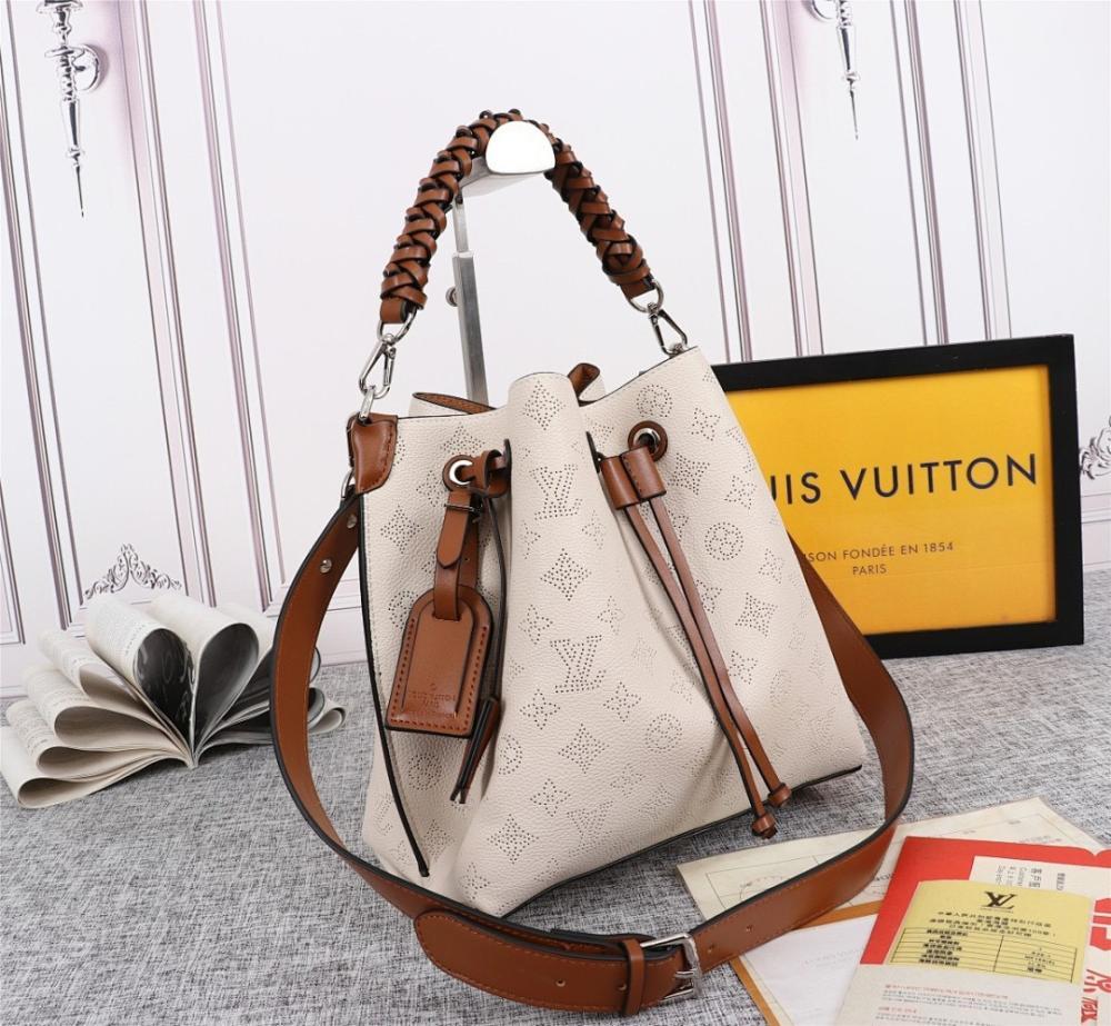 Classic Luxury Woven Calfskin Bucket Bag