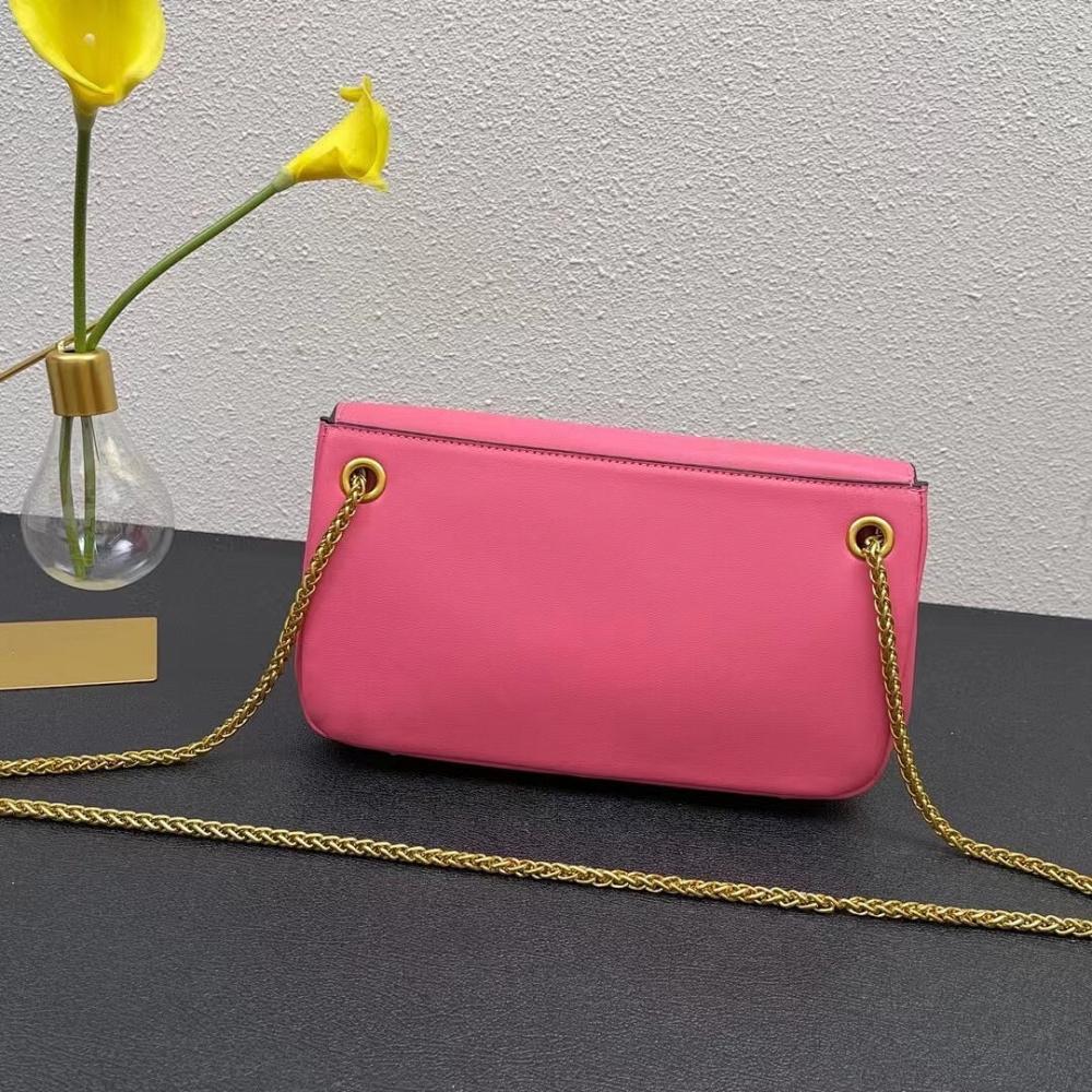 Luxury Elegant Quilted Leather Shoulder Bag 28x17x8cm