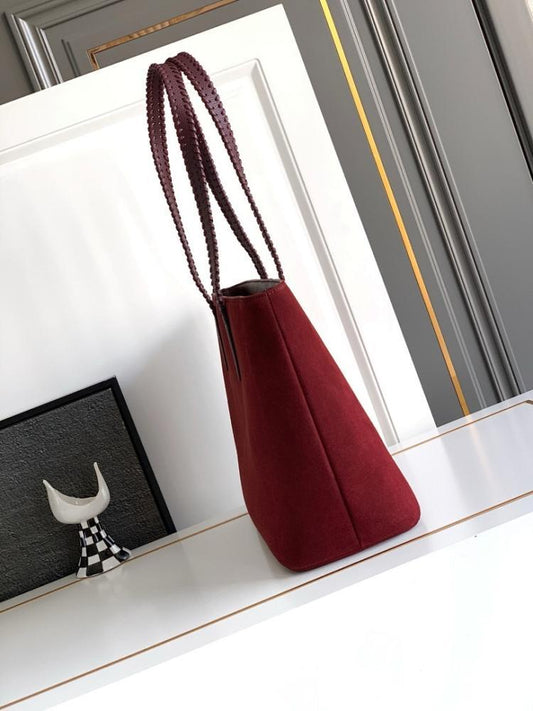 Luxury Stylish Woven Leather Shoulder Bag 38x29x15cm