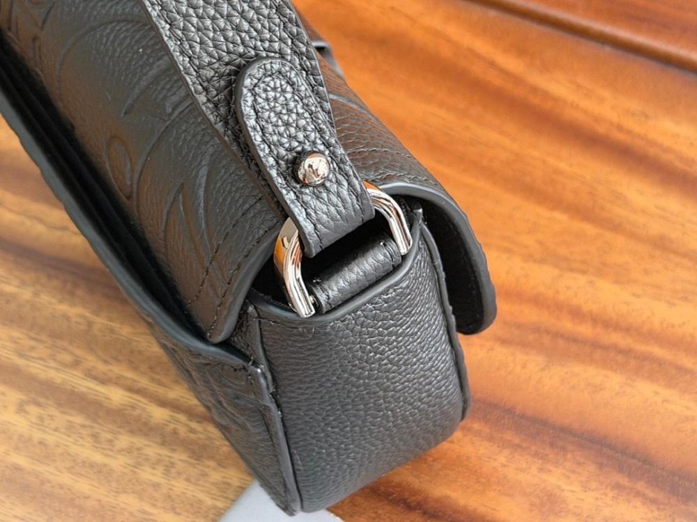 Classic Grey Calfskin Shoulder Bag