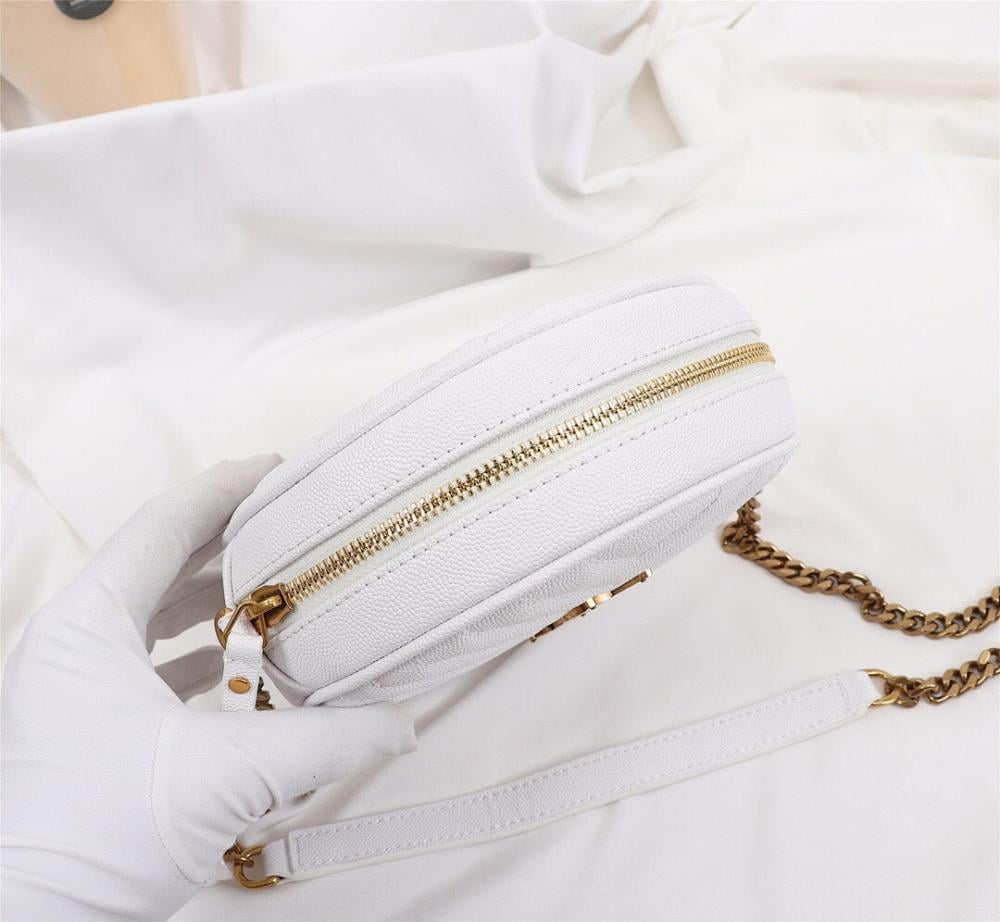 Stylish Refined Leather Top Handle Bag 17x17x5.5cm