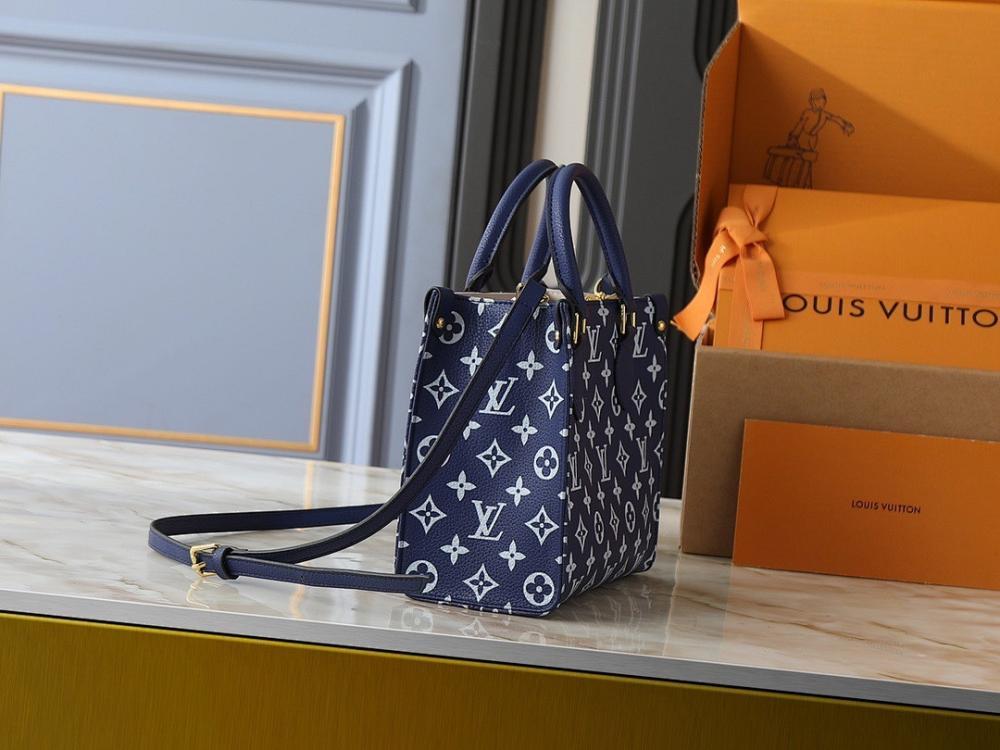 OnTheGo Monogram Leather Tote Bag 25x19x11cm