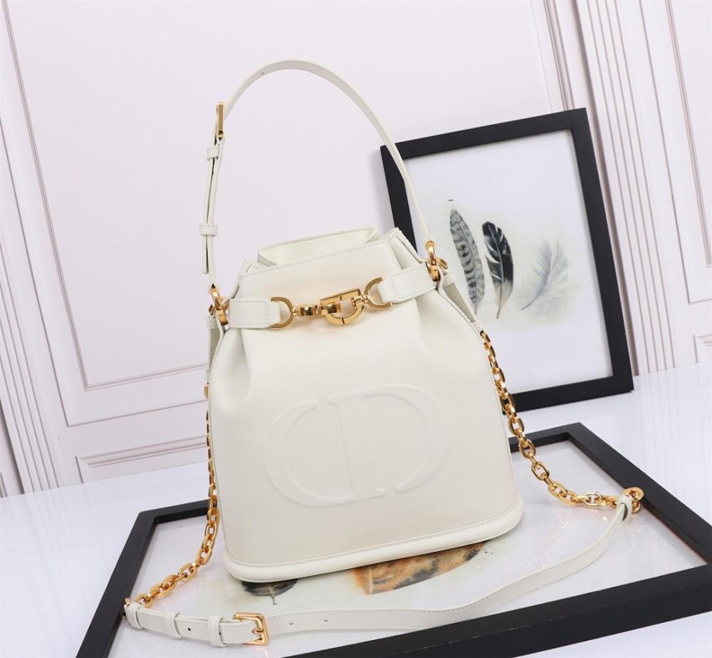 Modern Refined Leather Bucket Bag 24x25.5x10cm