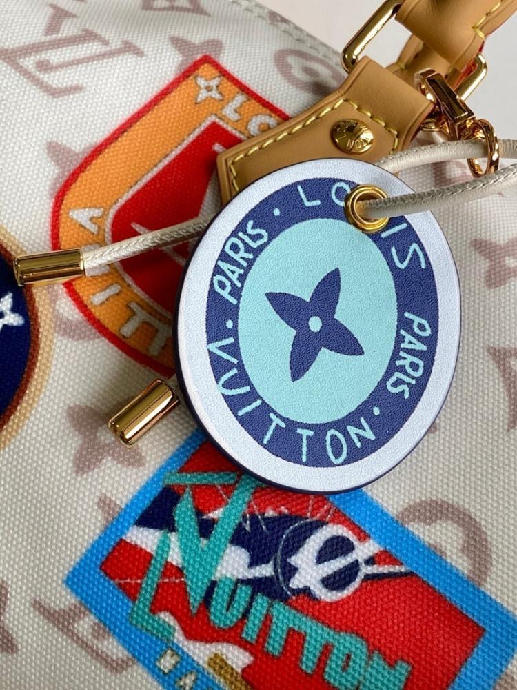 Modern Italian-Inspired Monogram Shoulder Bag 30x21x17cm