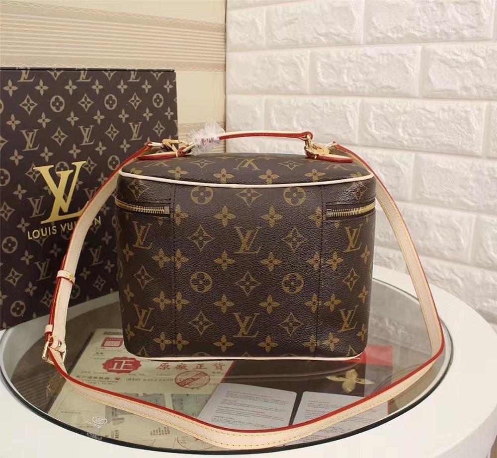Stylish Gold Monogram Leather Crossbody Bag