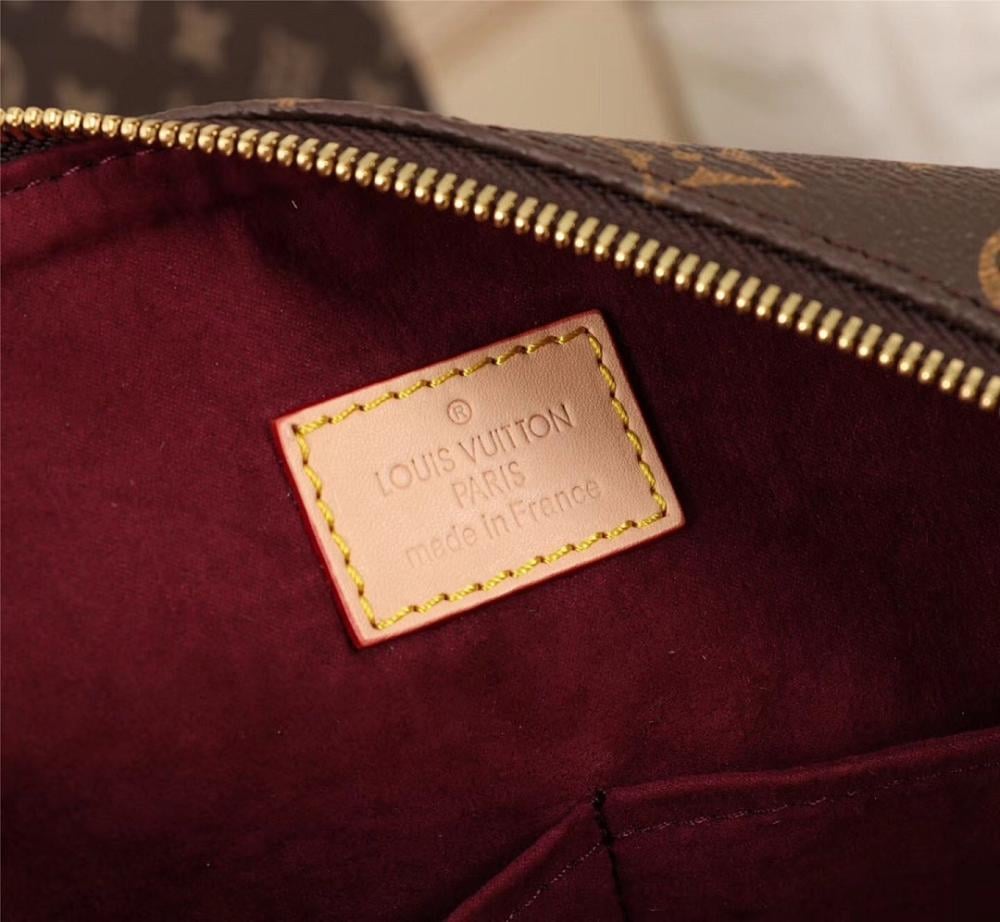 Stylish Refined Monogram Leather Hobo Bag