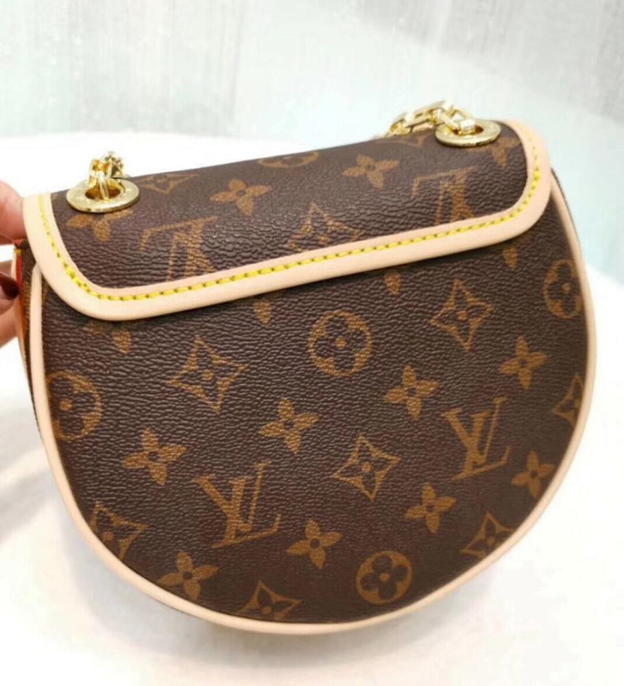Stylish Monogram Calfskin Shoulder Bag