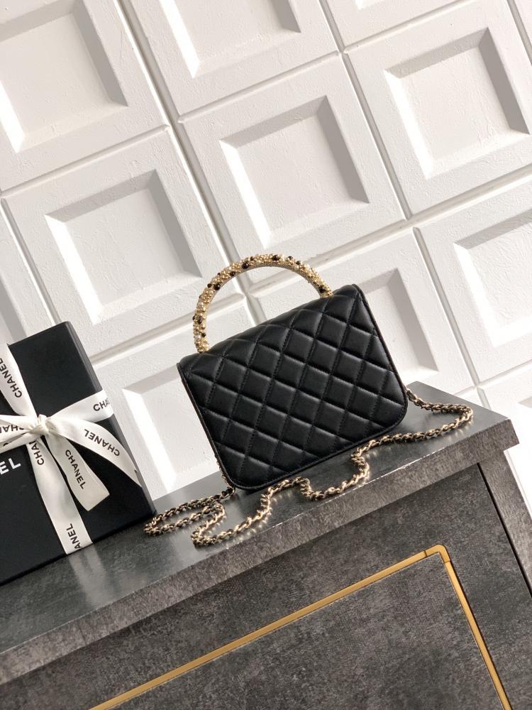 Studded Leather Top Handle Bag Style 1720848439