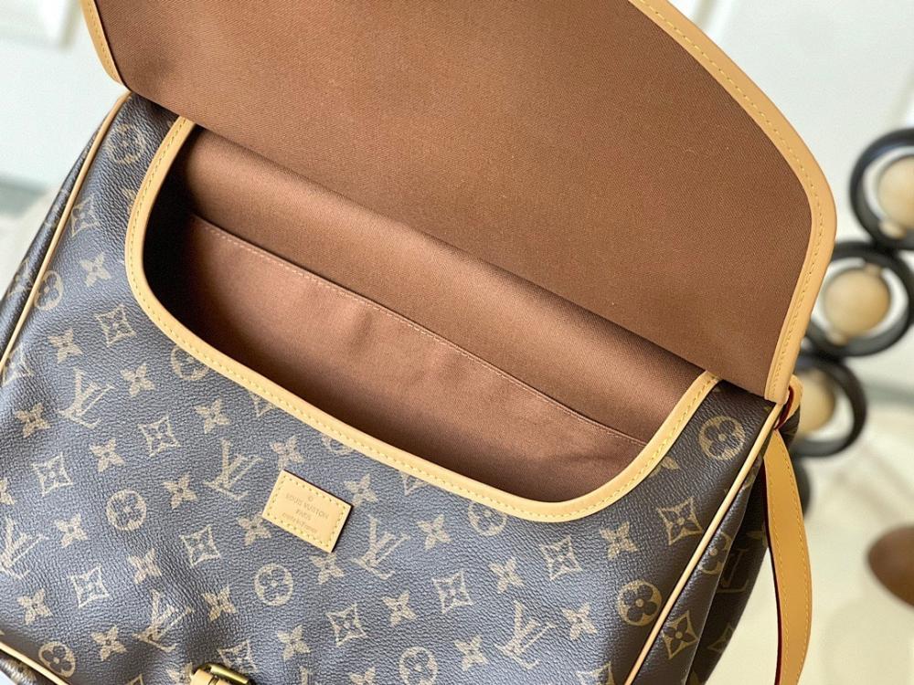 Modern Monogram Leather Crossbody Bag 35x26x16cm