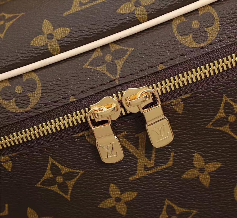 Stylish Gold Monogram Leather Crossbody Bag