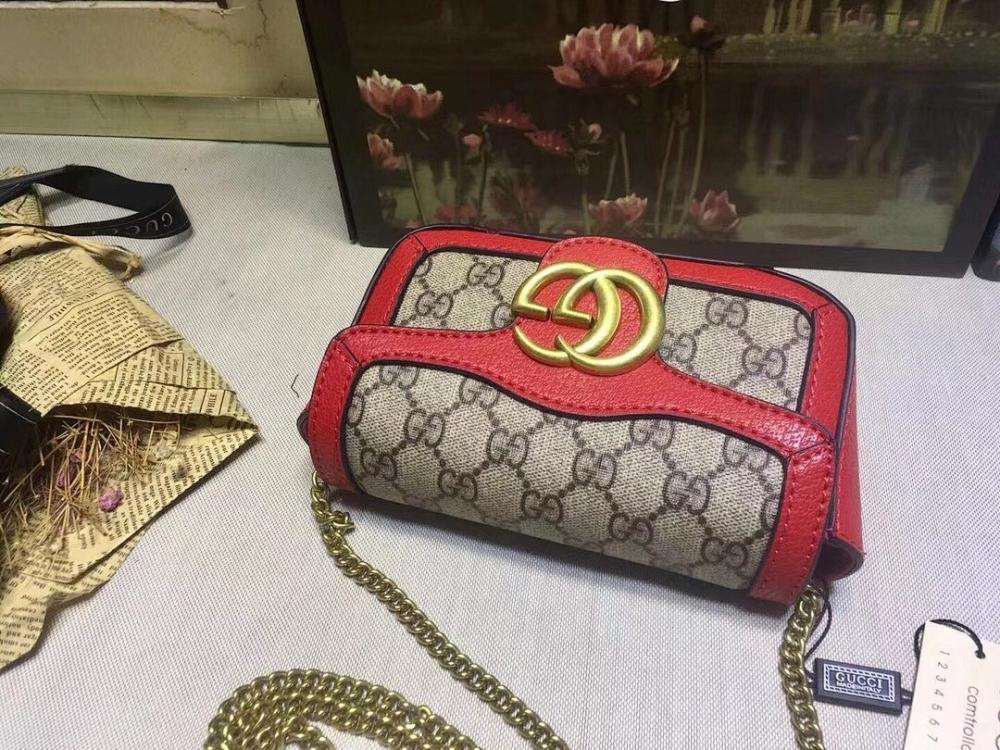 Modern Elegant Leather Top Handle Bag Red