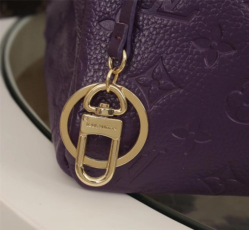 Modern Gold Monogram Leather Top Handle Bag