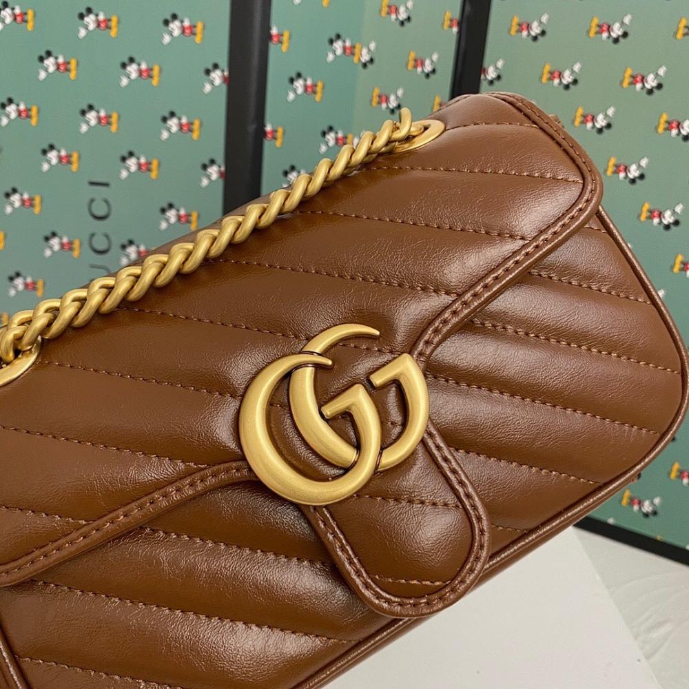 Alma Brown Quilted Leather Top Handle Bag 22x14x6cm