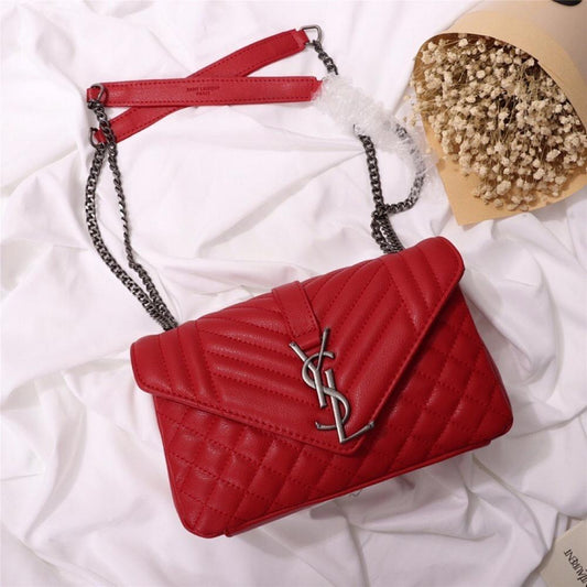Elegant Black Calfskin Crossbody Bag