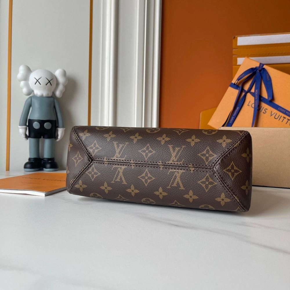 Luxury Monogram Leather Hobo Bag