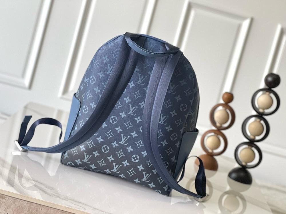 Stylish Blue Leather Backpack