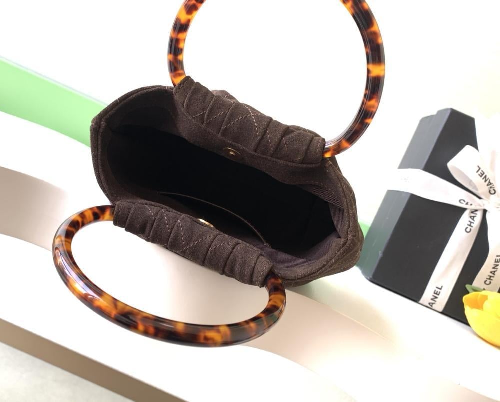 Suede Top Handle Bag Style 1170960161