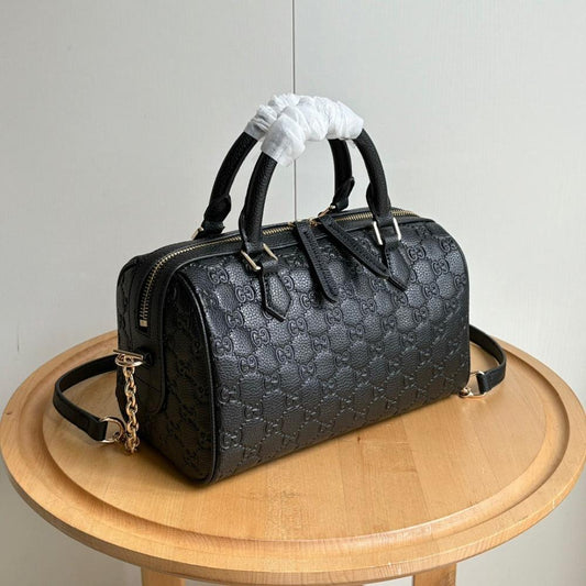 Classic Italian-Inspired Leather Shoulder Bag 25.5x16x14cm